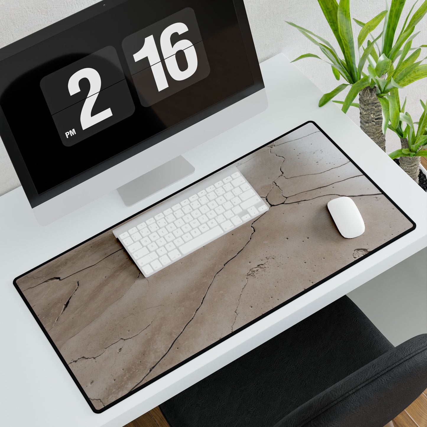 Cracked Marble Desk Mat