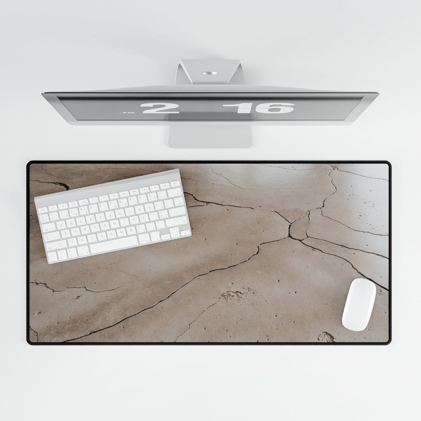 Cracked Marble Desk Mat